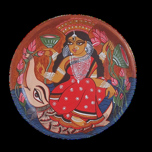Hand-painted Devi plate