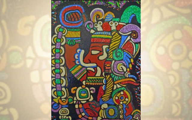 Mithila Madhubani mandala painting